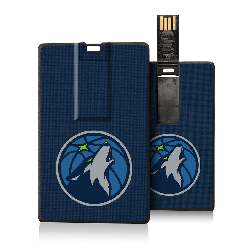 Minnesota Timberwolves Solid Credit Card USB Drive 32GB