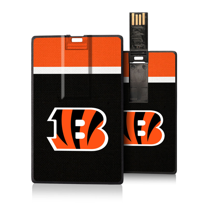 Cincinnati Bengals Stripe Credit Card USB Drive 16GB
