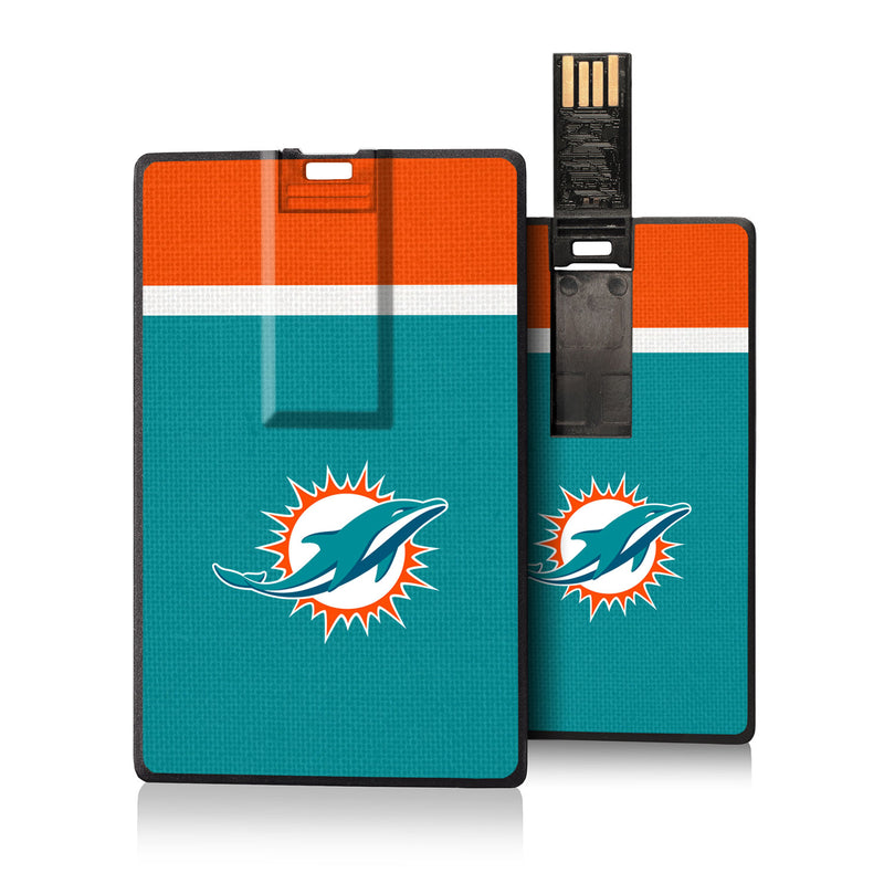 Miami Dolphins Stripe Credit Card USB Drive 16GB