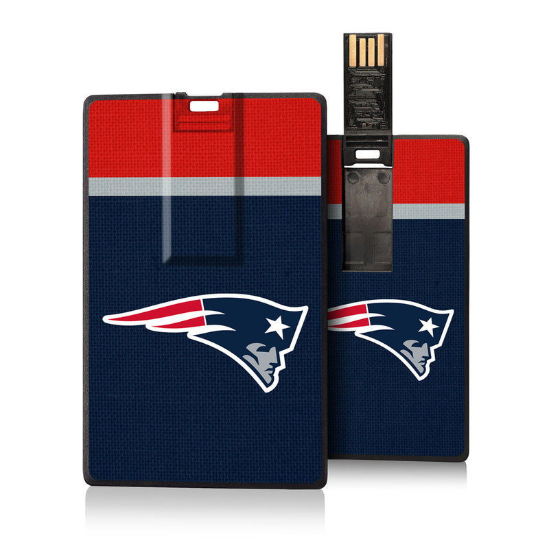 New England Patriots Stripe Credit Card USB Drive 16GB
