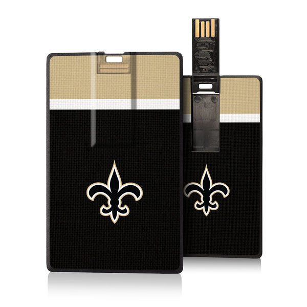 New Orleans Saints Stripe Credit Card USB Drive 16GB