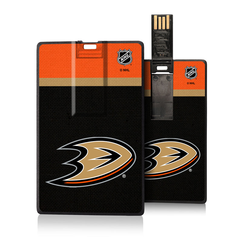 Anaheim Ducks Stripe Credit Card USB Drive 32GB