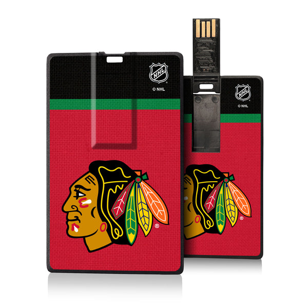 Chicago Blackhawks Stripe Credit Card USB Drive 32GB