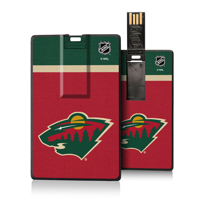 Minnesota Wild Stripe Credit Card USB Drive 32GB