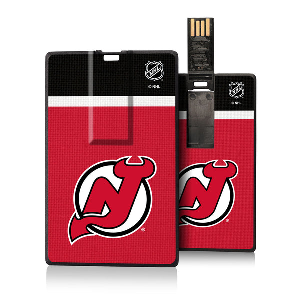 New Jersey Devils Stripe Credit Card USB Drive 32GB
