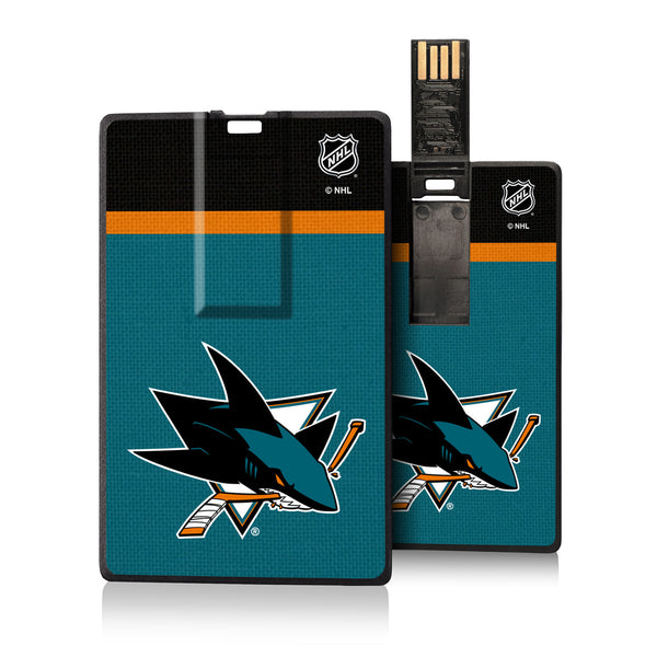 San Jose Sharks Stripe Credit Card USB Drive 32GB