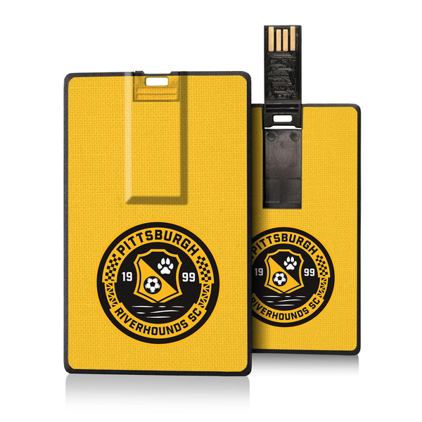 Pittsburgh Riverhounds SC  Solid Credit Card USB Drive 32GB