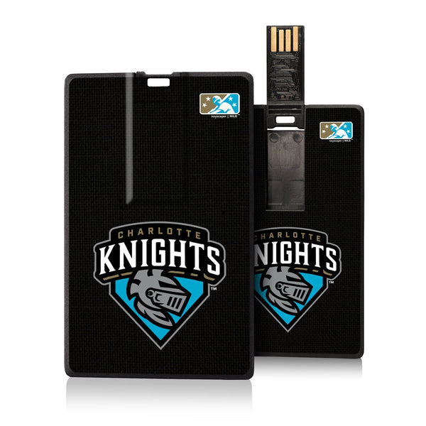 Charlotte Knights Solid Credit Card USB Drive 16GB