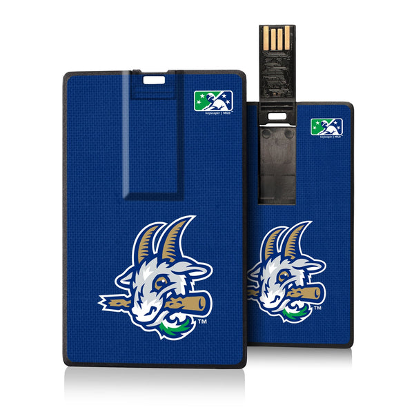 Hartford Yard Goats Solid Credit Card USB Drive 16GB