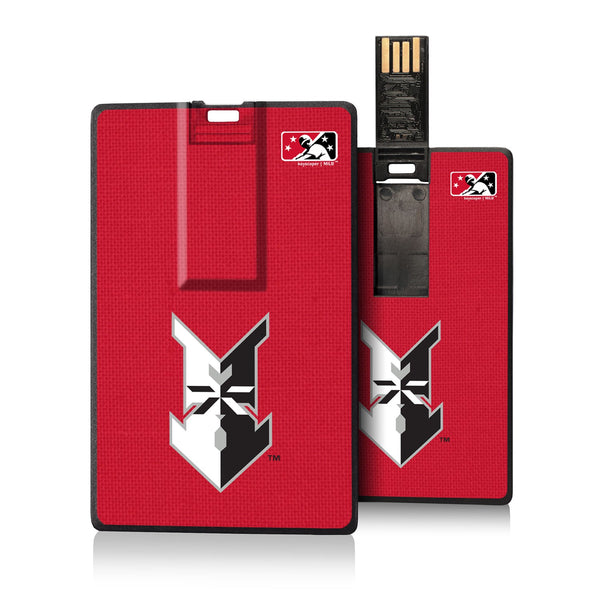 Indianapolis Indians Solid Credit Card USB Drive 16GB