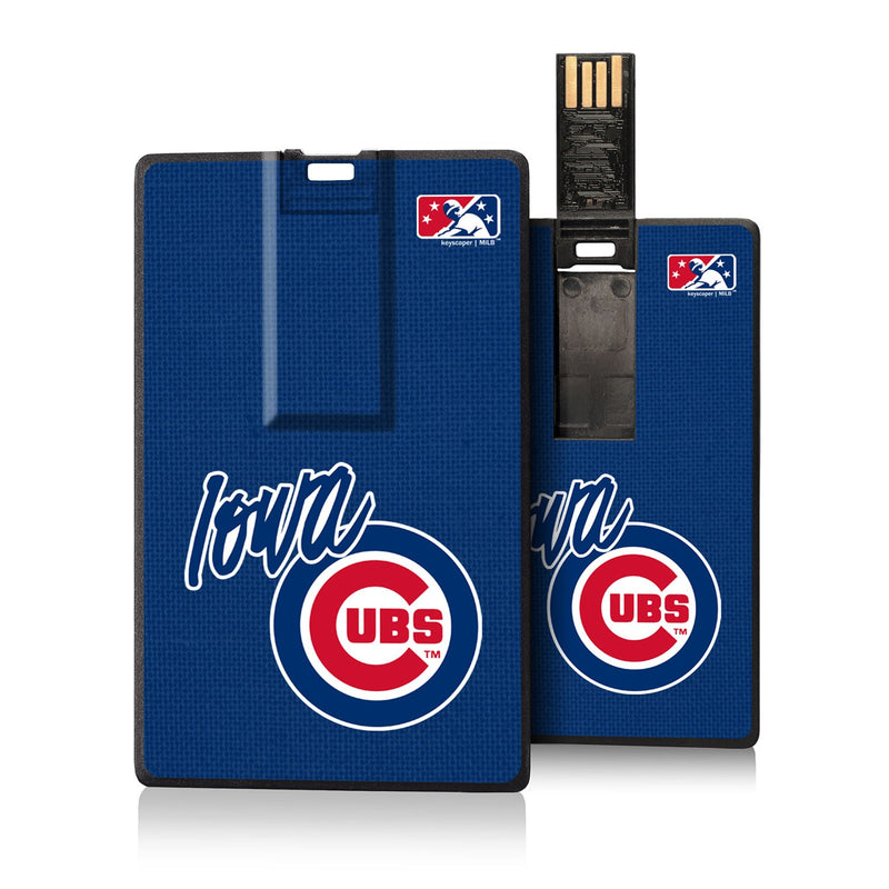 Iowa Cubs Solid Credit Card USB Drive 32GB