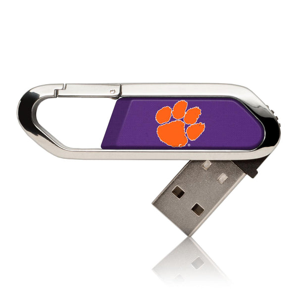 Clemson Tigers Solid USB 32GB Clip Style Flash Drive