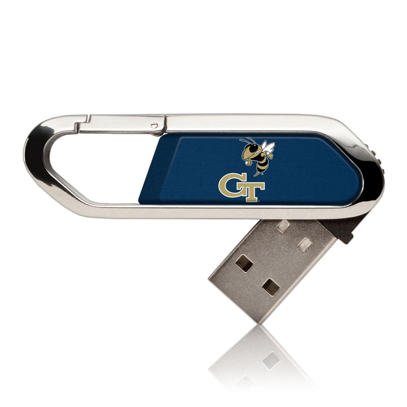 Georgia Tech Yellow Jackets Solid USB 32GB Clip Style Flash Drive