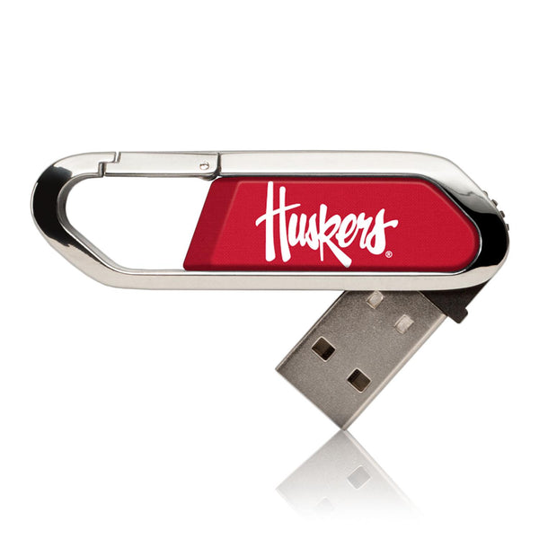 Nebraska Huskers Solid USB 32GB Clip Style Flash Drive