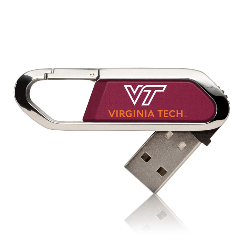 Virginia Tech Hokies Solid USB 32GB Clip Style Flash Drive