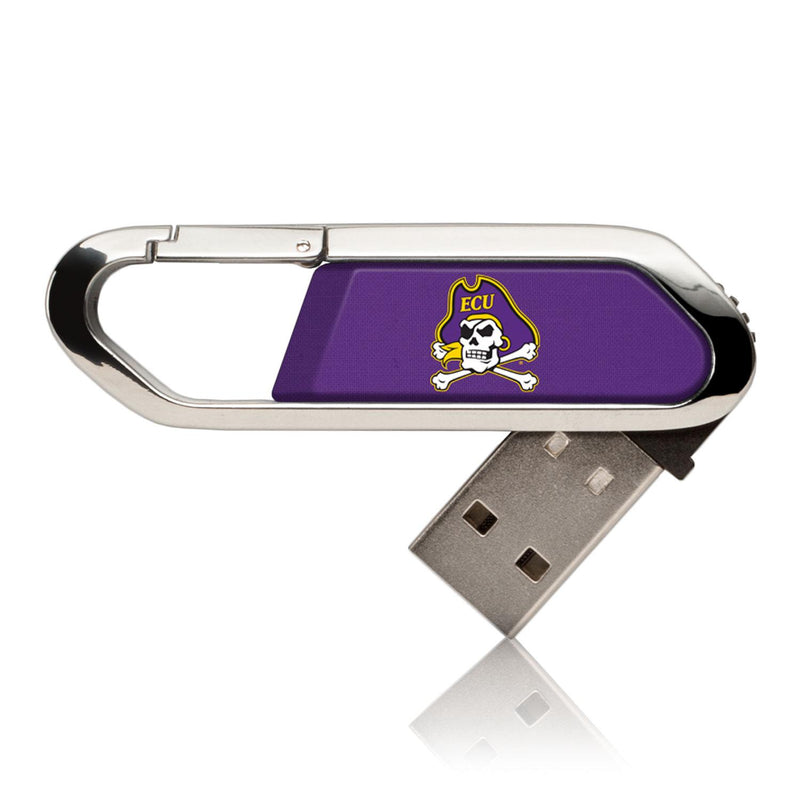 East Carolina Pirates Solid USB 32GB Clip Style Flash Drive