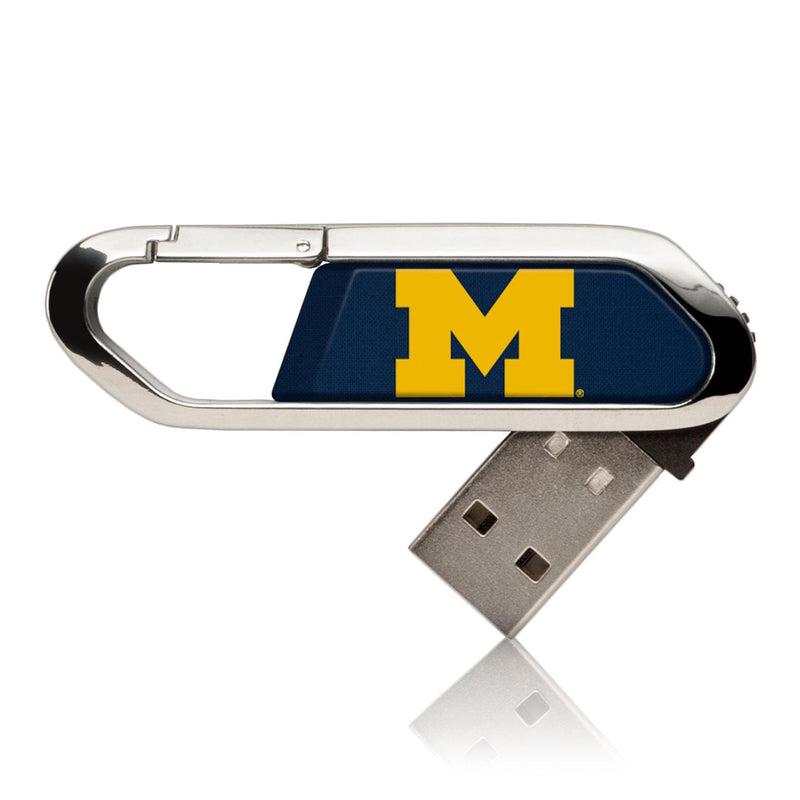 Michigan Wolverines Solid USB 32GB Clip Style Flash Drive
