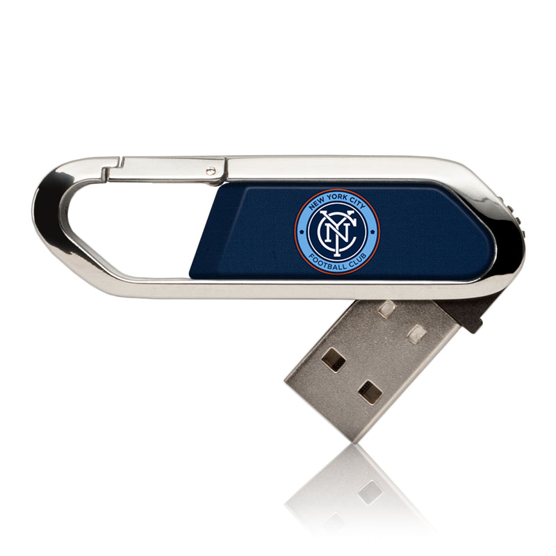New York City FC  Solid USB 32GB Clip Style Flash Drive