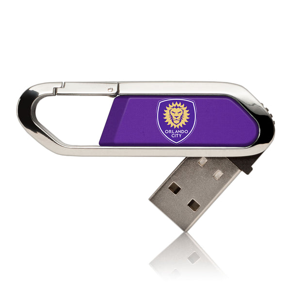 Orlando City Soccer Club  Solid USB 32GB Clip Style Flash Drive