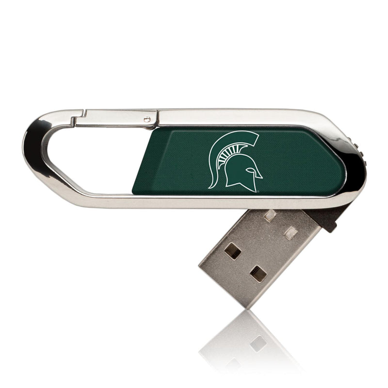 Michigan State Spartans Solid USB 32GB Clip Style Flash Drive