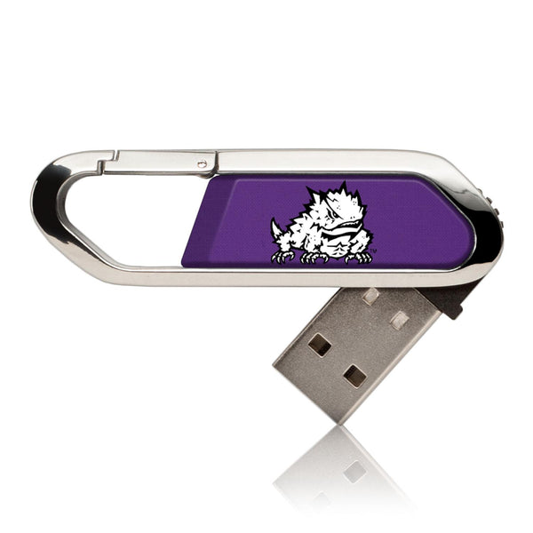 Texas Christian Horned Frogs Solid USB 32GB Clip Style Flash Drive