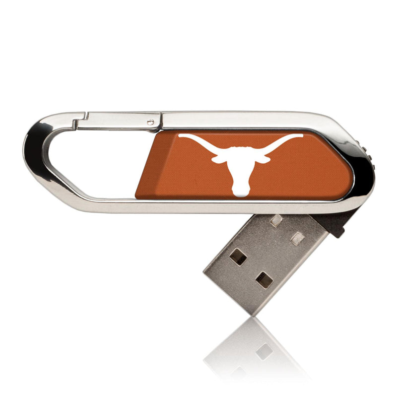 Texas Longhorns Solid USB 32GB Clip Style Flash Drive