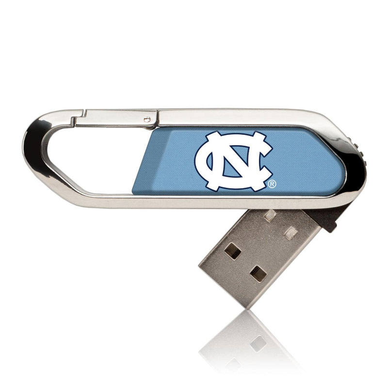 North Carolina Tar Heels Solid USB 32GB Clip Style Flash Drive