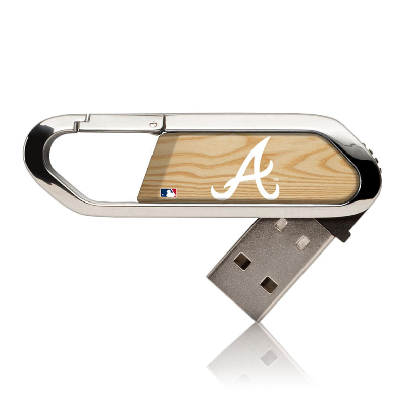 Atlanta Braves Wood Bat USB 32GB Clip Style Flash Drive