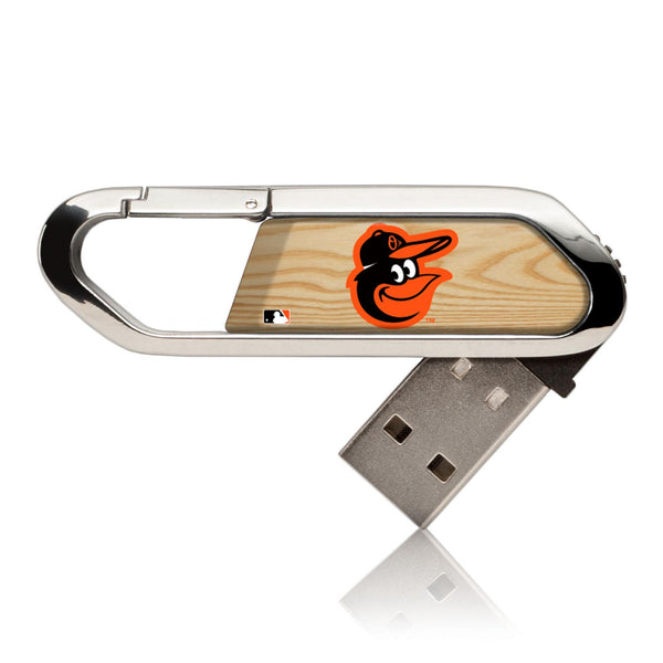 Baltimore Orioles Wood Bat USB 32GB Clip Style Flash Drive