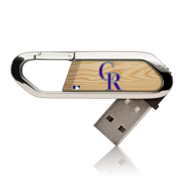 Colorado Rockies Wood Bat USB 32GB Clip Style Flash Drive