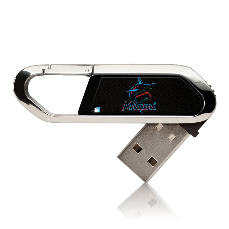 Miami Marlins Marlins Solid USB 16GB Clip Style Flash Drive
