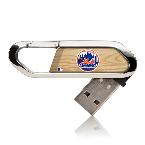 New York Mets Wood Bat USB 32GB Clip Style Flash Drive