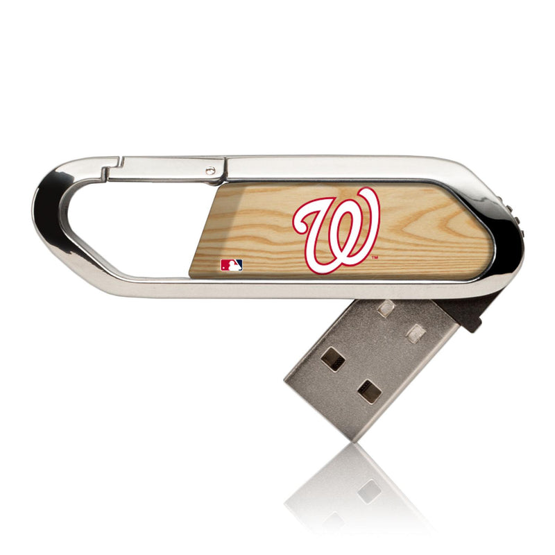 Washington Nationals Wood Bat USB 32GB Clip Style Flash Drive