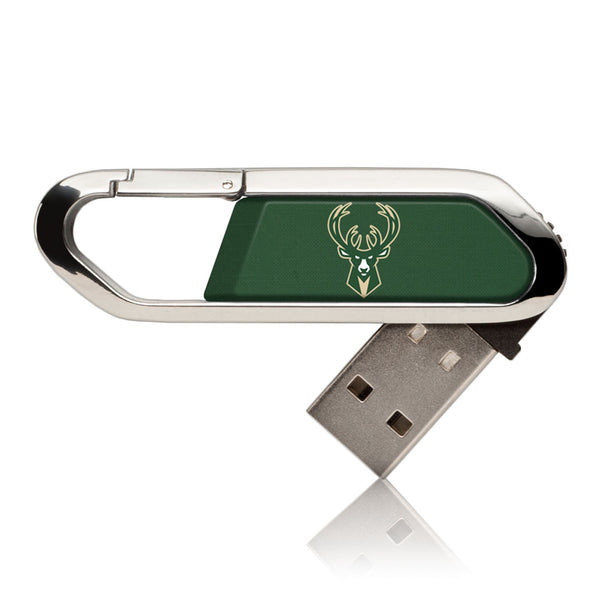 Milwaukee Bucks Solid USB 32GB Clip Style Flash Drive
