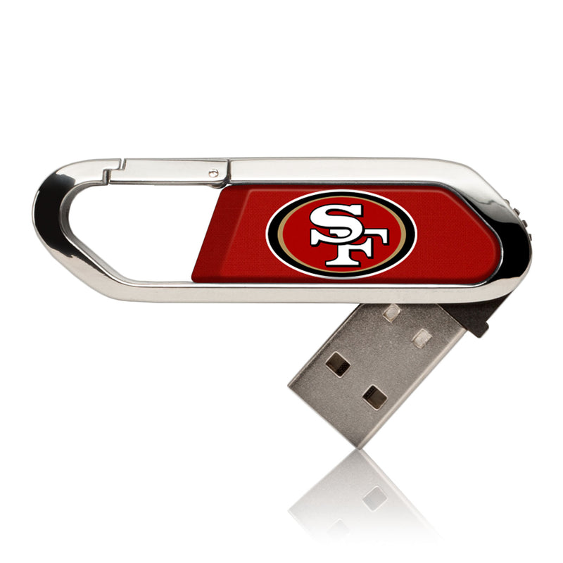 San Francisco 49ers Solid USB 16GB Clip Style Flash Drive