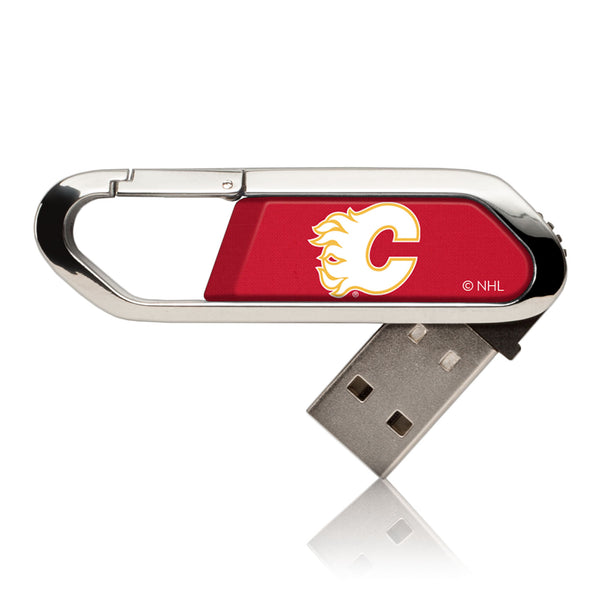 Calgary Flames Solid USB 32GB Clip Style Flash Drive