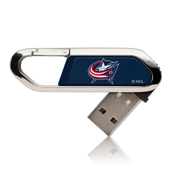 Columbus Blue Jackets Solid USB 32GB Clip Style Flash Drive