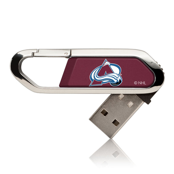 Colorado Avalanche Solid USB 32GB Clip Style Flash Drive