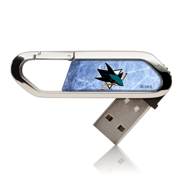 San Jose Sharks Ice USB 32GB Clip Style Flash Drive