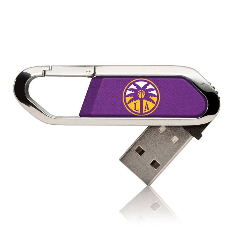 Los Angeles Sparks Solid USB 32GB Clip Style Flash Drive