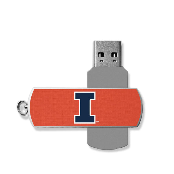 Illinois Fighting Illini Solid USB 32GB Flash Drive