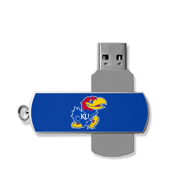Kansas Jayhawks Solid USB 32GB Flash Drive