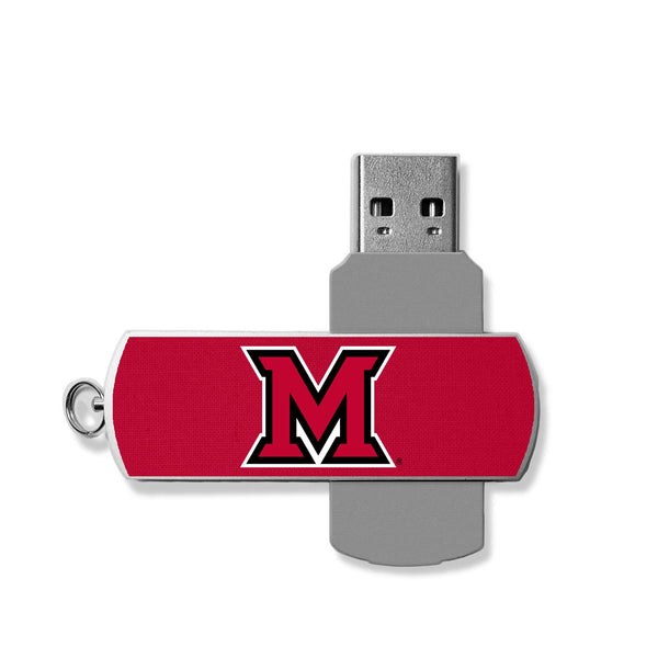Miami RedHawks Solid USB 32GB Flash Drive