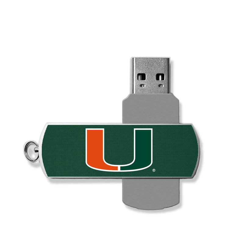 Miami Hurricanes Solid USB 32GB Flash Drive