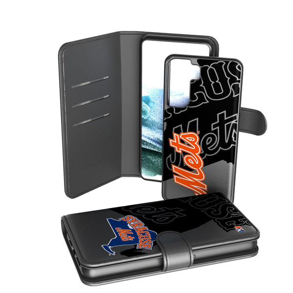 Syracuse Mets Tilt Galaxy Wallet Case